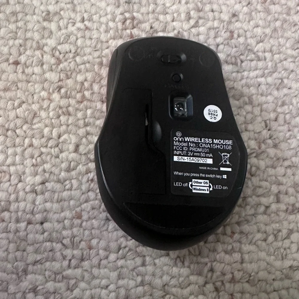 Wireless Pink Mouse with USB Receiver